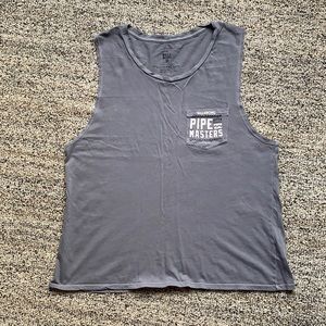 Billabong Pipe Masters grey tank top.